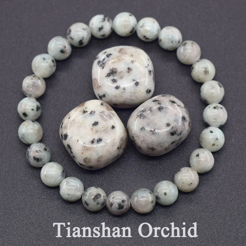 Bracelet en pierres de Tianshan Orchidée