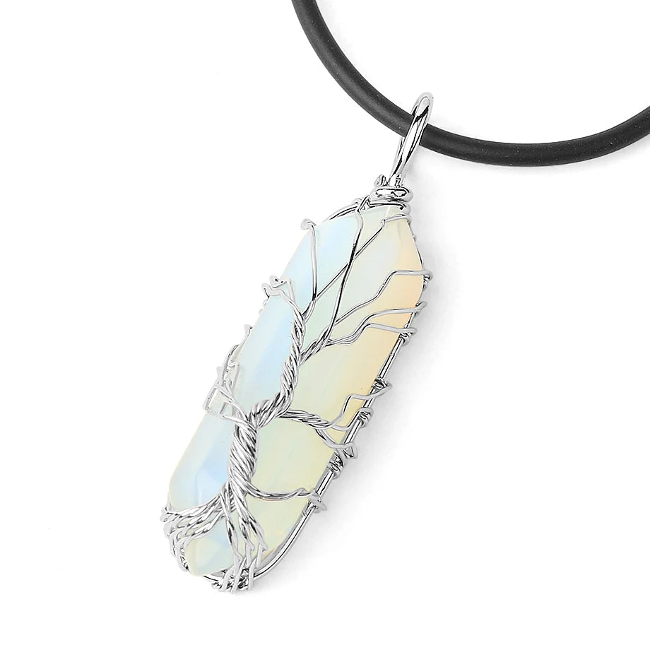 Pendentif Arbre de Vie en Opale
