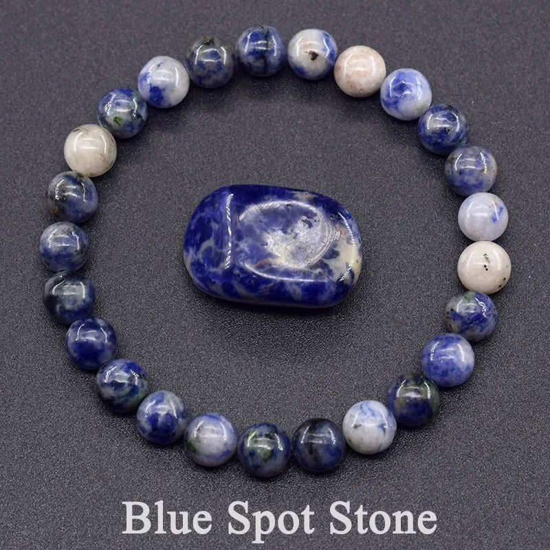 Bracelet en Jaspe Bleu