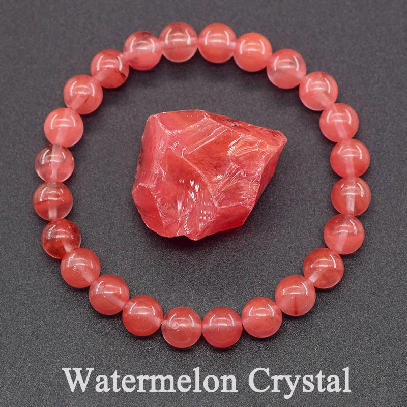 Bracelet en Tourmaline Pastèque