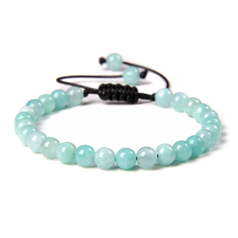 Bracelet tressé en Amazonite Bleu