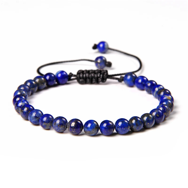 bracelet tressé en Lapis Lazuli