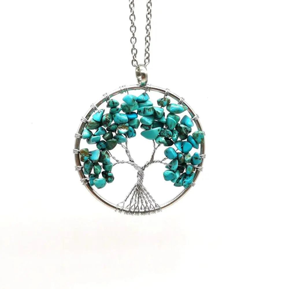 Collier Arbre de vie en Lapis Lazuli