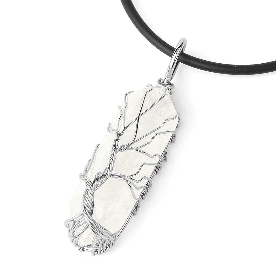 Pendentif Arbre de Vie en Crystal Clair
