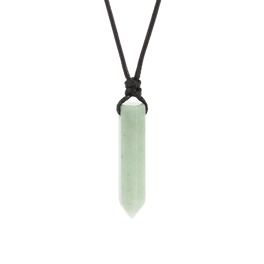 pendentif pointu en aventurine