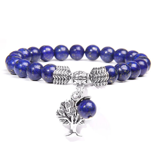 Bracelet Arbre de Vie en Lapis Lazuli