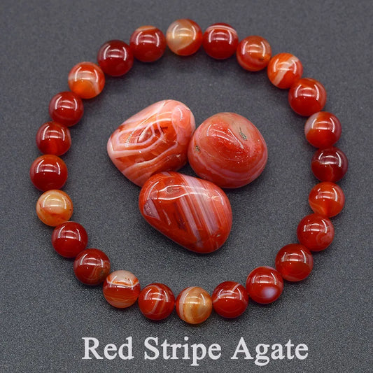Bracelet en Agate Rouge