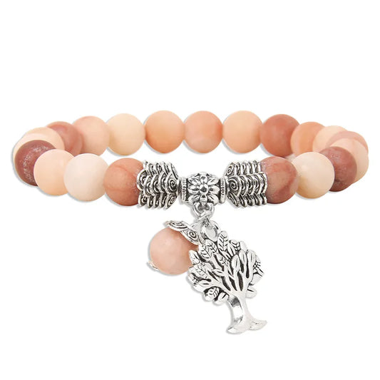 Bracelet Arbre de Vie en Aventurine Mate