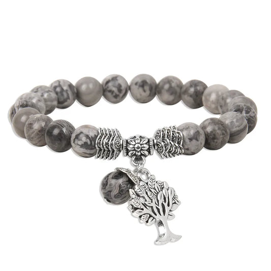 Bracelet Arbre de Vie en Jaspe Paysage