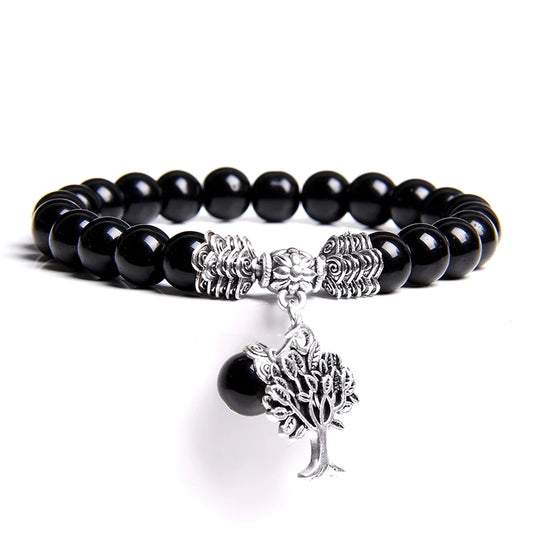 Bracelet Arbre de Vie en Onyx
