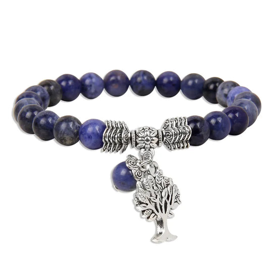 Bracelet Arbre de Vie en Sodalite