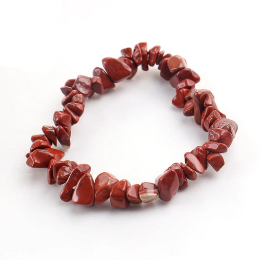 Bracelet Baroque en Jaspe Rouge