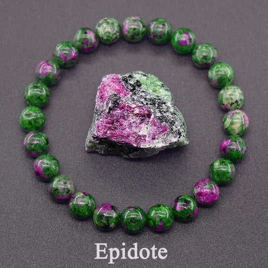 Bracelet en Epidote