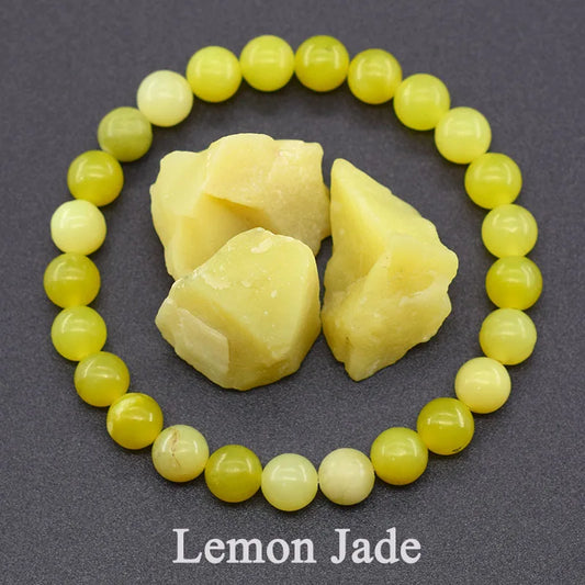 Bracelet en Jade Citron