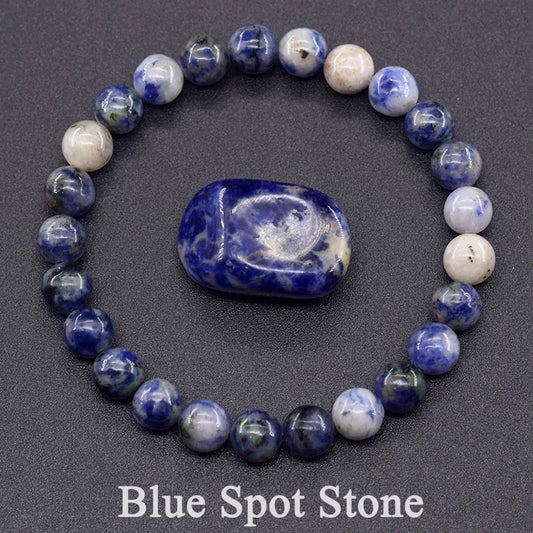 Bracelet en Jaspe Bleu