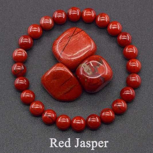 Bracelet en Jaspe Rouge