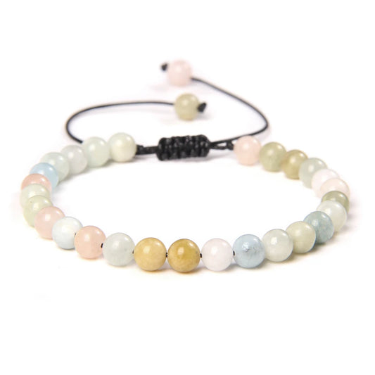 Bracelet tressé en Morganite 