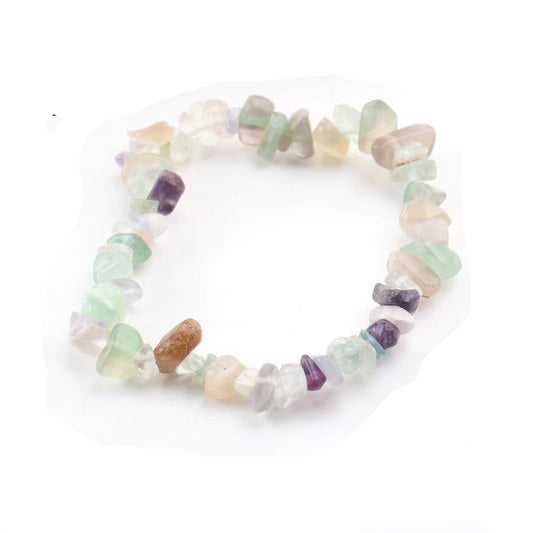 Bracelet en pierres naturelles de Fluorite