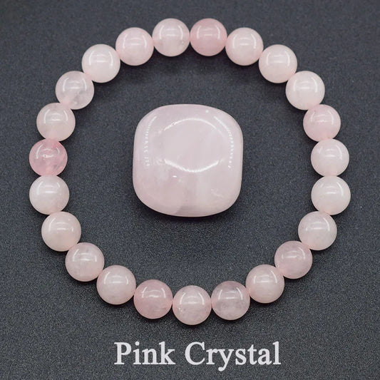 Bracelet en Quartz Rose