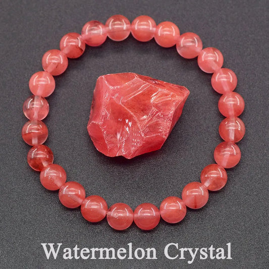 Bracelet en Tourmaline Pastèque
