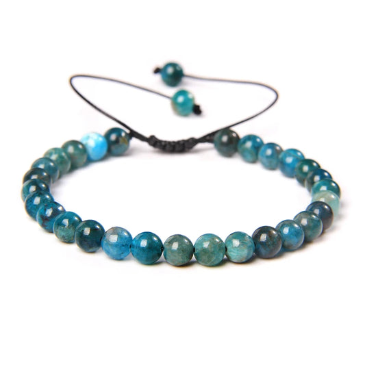 bracelet tressé en apatite