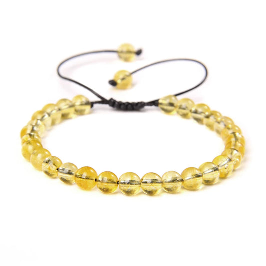 Bracelet tressé en Citrine