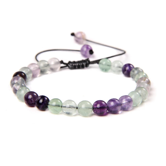 Bracelet tressé en Fluorite