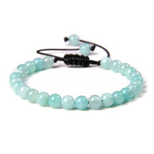 Bracelet tressé en Amazonite Bleu