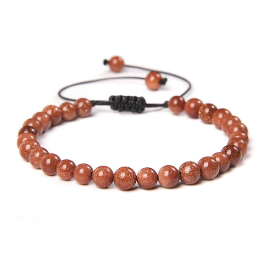Bracelet tressé en Pierre de Sable