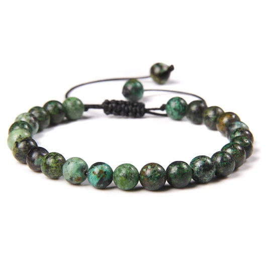 Bracelet tressé en Turquoise Africaine