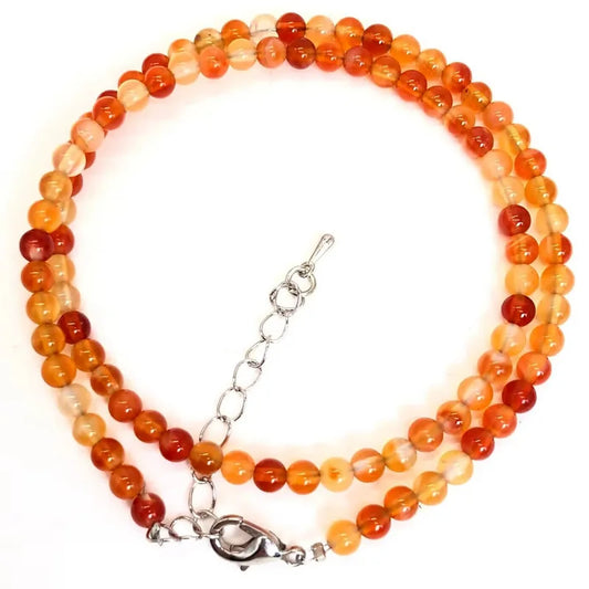 Collier en Agate Orange