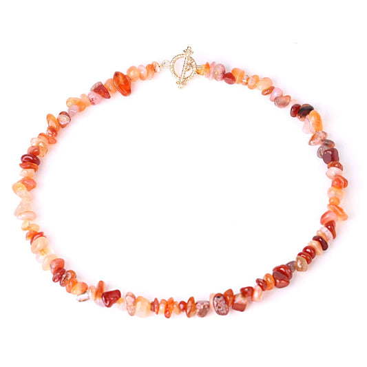 Collier Baroque en Agate Rouge