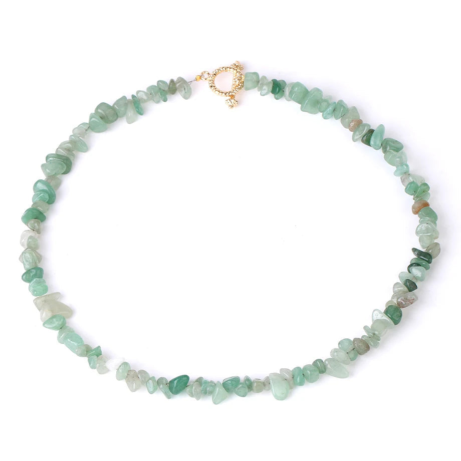 Collier Baroque en Aventurine Verte