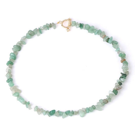 Collier Baroque en Aventurine Verte