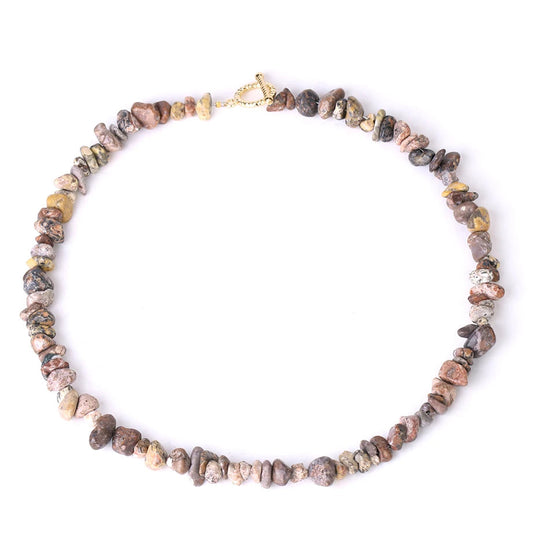 Collier Baroque en Pierre Leopard