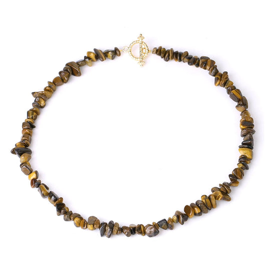 Collier Baroque en Oeil de Tigre