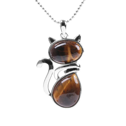 Collier Chat en Oeil deTigre