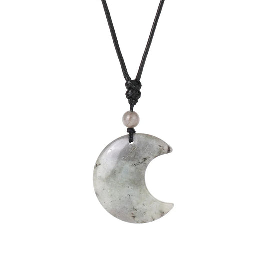 Collier Lune en Labradorite
