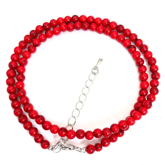 Collier en Turquoise Rouge