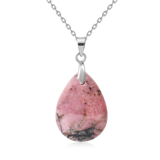 Pendentif argent pierre de Rhodochrosite