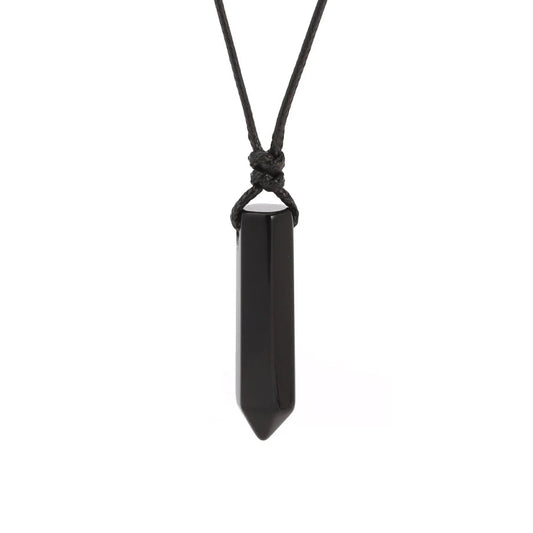 Pendentif a pointe en Obsidienne