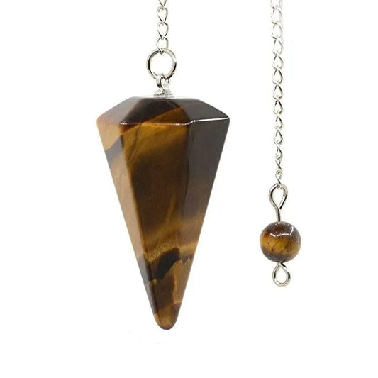 Pendule en pierre naturelle : Oeil de Tigre