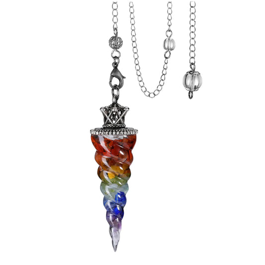 Pendule en Orgonite : 7 Chakras